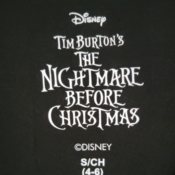 Disney Black Nightmare Before Christmas Sleep Shirt - Picture 4 of 7